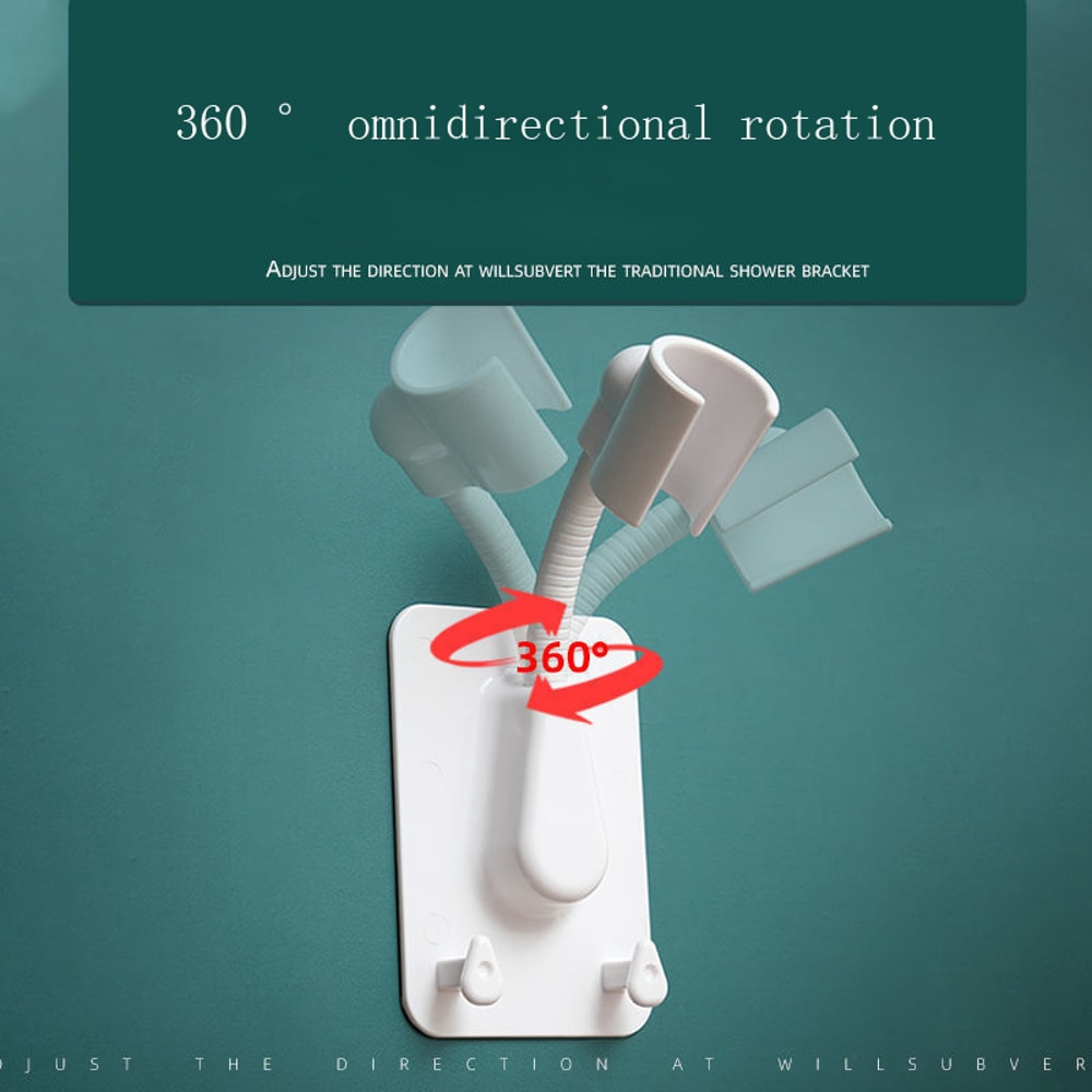 Adjustable Shower Bracket Without Punching Portable Head Hanging Seat Fixed Wall Canopy Childrens R 1