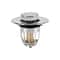 Chrome Bathroom Sink Drain Stopper With Hair Catcher Universal Rebound Drain Plug 5