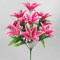 Multicolor Artificial Lily Flowers Bridal Bouquet Heads Wedding Home Party Decoration Fake Floral Arrangement