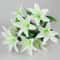 Multicolor Artificial Lily Flowers Bridal Bouquet Heads Wedding Home Party Decoration Fake Floral Arrangement