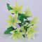 Multicolor Artificial Lily Flowers Bridal Bouquet Heads Wedding Home Party Decoration Fake Floral Arrangement