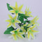 Multicolor Artificial Lily Flowers Bridal Bouquet Heads Wedding Home Party Decoration Fake Floral Arrangement