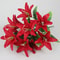 Multicolor Artificial Lily Flowers Bridal Bouquet Heads Wedding Home Party Decoration Fake Floral Arrangement