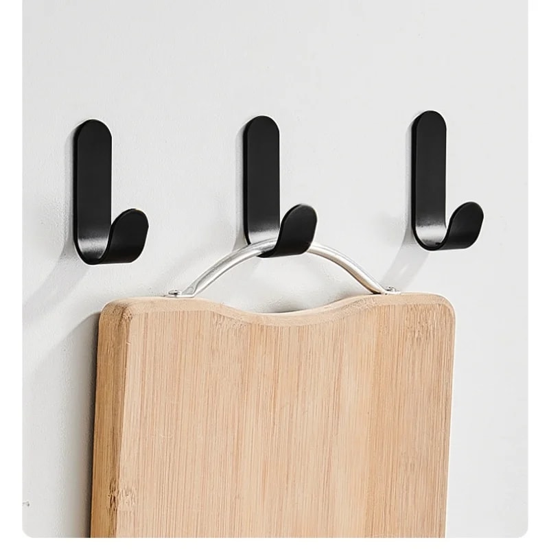 Waterproof SelfAdhesive JHooks For Bathroom Towel Kitchen Key Hanging 2