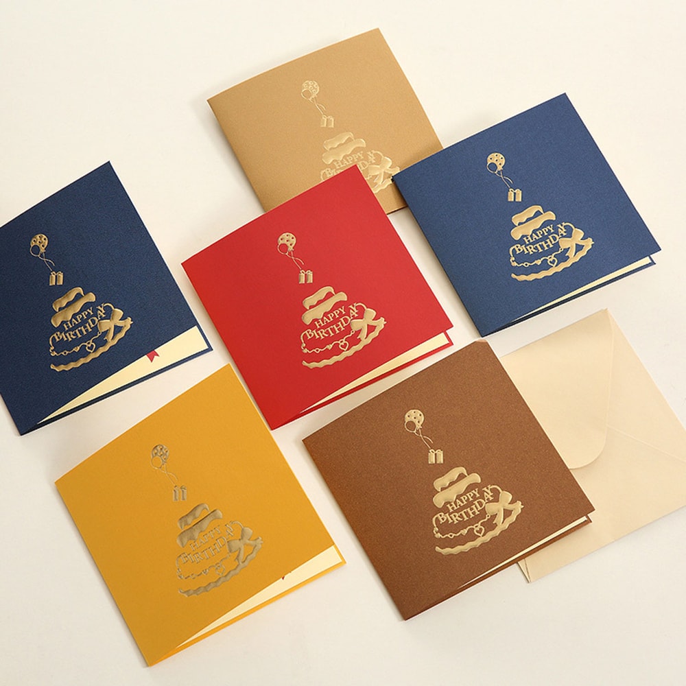 Birthday Greeting Cards with 3D Pop Up Gift Card and Envelope Wedding Table Decorations