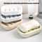 Square Plastic Storage Box With Drainage Cover Portable DoubleLayer Soap Dish For Travel And Bathro 1