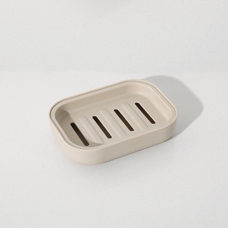 Square Plastic Storage Box With Drainage Cover Portable DoubleLayer Soap Dish For Travel And Bathro 8