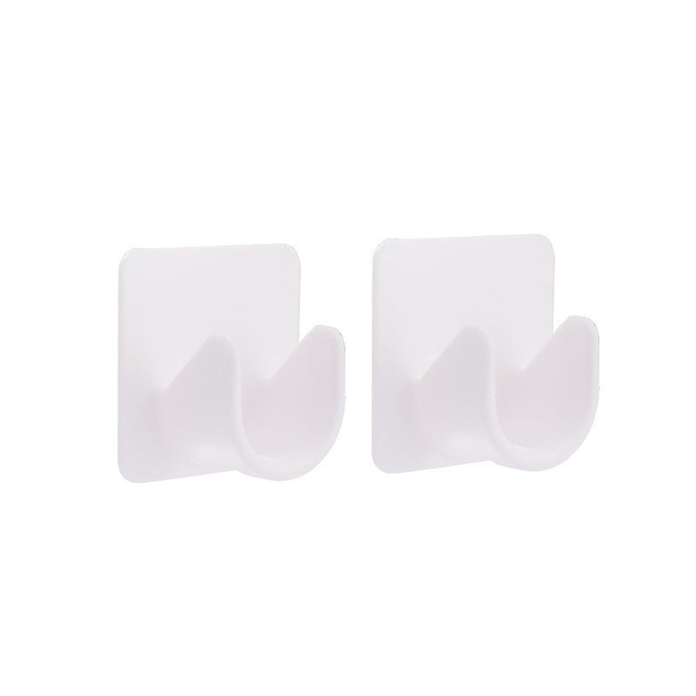 Adjustable Curtain Rod Bracket Holders Hooks Self-adhesive Punch-free Curtain Fixing Clip Household Pole Support