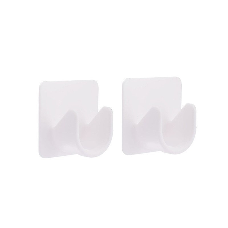 Adjustable Curtain Rod Bracket Holders Hooks Self-adhesive Punch-free Curtain Fixing Clip Household Pole Support