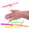 Rotating Bamboo Dragonfly Propeller Toy for Kids Outdoor Classic Flying Arrow Novelty Plastic Multicolor Random Color