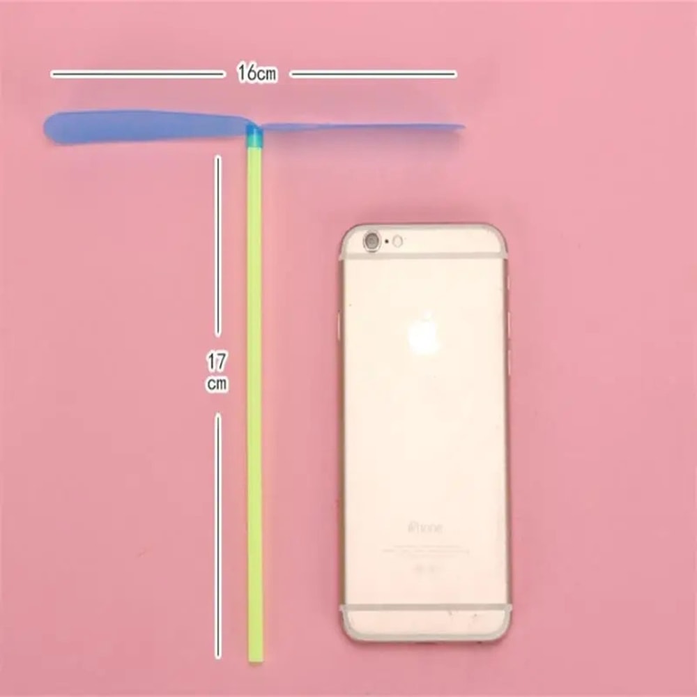 Rotating Bamboo Dragonfly Propeller Toy for Kids Outdoor Classic Flying Arrow Novelty Plastic Multicolor Random Color