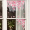 Cherry Blossom Pink Flower Vine Wall Sticker For Bedroom Living Room Home Decor 4
