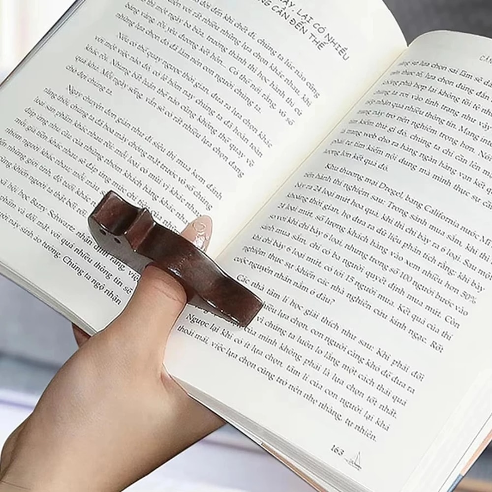 Wooden Pet Bookmark Rings Pages Guide Marker Book Page Holder For School Supplies 1
