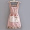 Lovely Canvas Apron For Women Kitchen Cooking Household Wear Antifouling And Breathable Cleaning Su 5