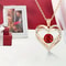 Luxury Red Pendant Necklace For Girlfriend With Rose Flower Gift Box I Love You Jewelry Trendy Wedd 2