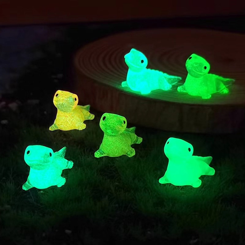 Miniature Lizards Glow At Dark Lizard Vivarium DIY Accessories Fairy Garden Decoration Animal Figur 1