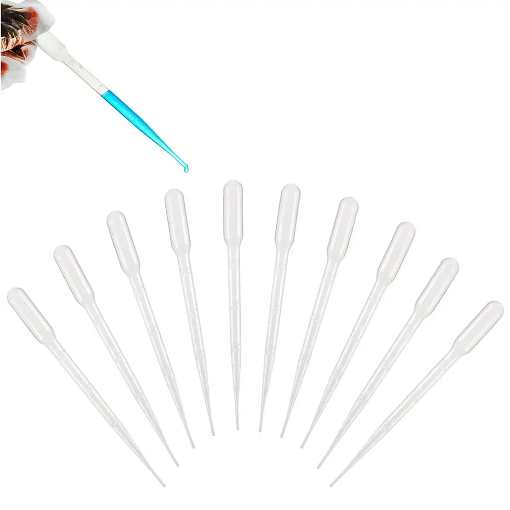 Graduated Laboratory Pipette Plastic Disposable Liquid Dropper Makeup Tools Equipment Straw