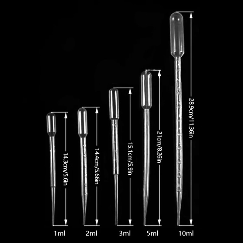 Graduated Laboratory Pipette Plastic Disposable Liquid Dropper Makeup Tools Equipment Straw
