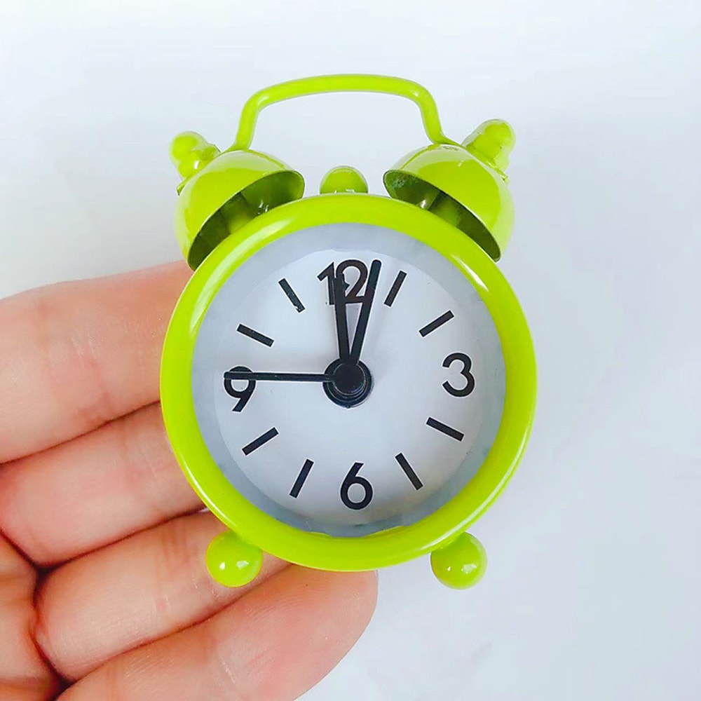 Multicolor Electronic Small Alarm Clock Creative Cute Mini Metal Table Alarm Morning Clock 4