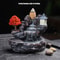 Waterfall Incense Burner Backflow Incense Holder Aromatherapy Ornament with Backflow Incense Cones for Home Decor