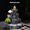 Waterfall Incense Burner Backflow Incense Holder Aromatherapy Ornament with Backflow Incense Cones for Home Decor