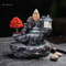 Waterfall Incense Burner Backflow Incense Holder Aromatherapy Ornament with Backflow Incense Cones for Home Decor