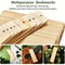 Wooden DIY Craft Bookmarks Lasercut Wooden Pendants Tassel Color Random Square Tags For Custom Proj 2