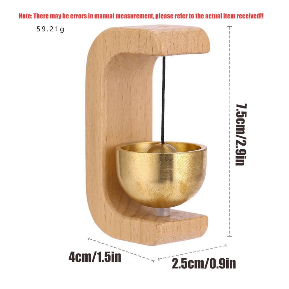 Decorative Wooden Wind Chimes Wireless Doorbell for Home Entrance Opening Hanging Wind Bell