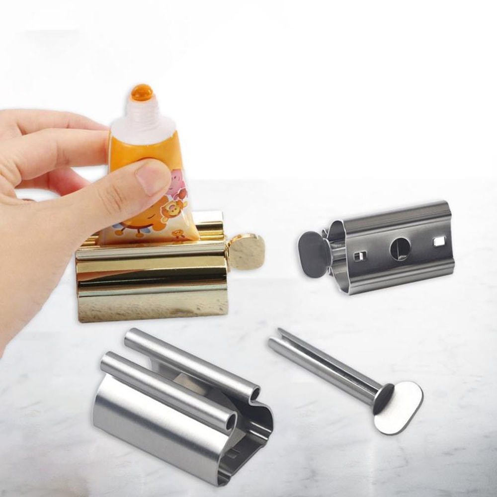 Stainless Steel Wringer Roller Rotate Dispenser for Ointments Toothpaste Squeezer Tube Roller Bathroom Accessories
