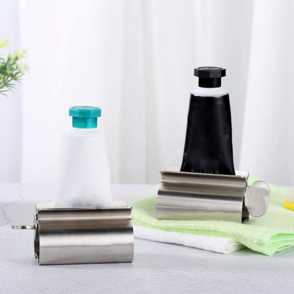 Stainless Steel Wringer Roller Rotate Dispenser for Ointments Toothpaste Squeezer Tube Roller Bathroom Accessories