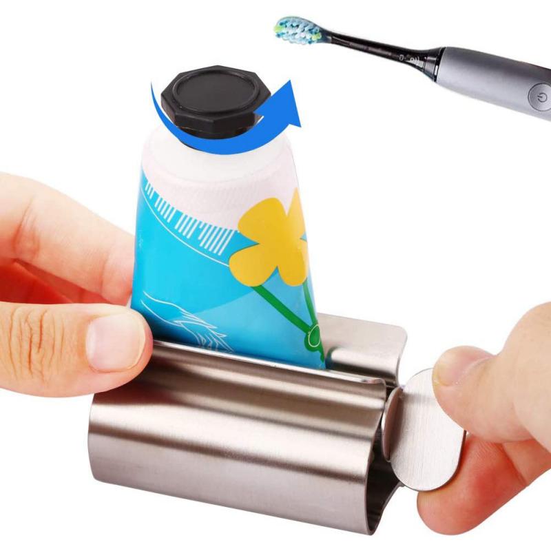 Stainless Steel Wringer Roller Rotate Dispenser for Ointments Toothpaste Squeezer Tube Roller Bathroom Accessories