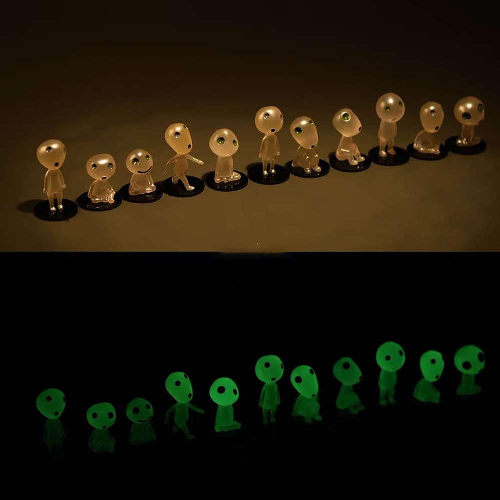 Glow In The Dark Figures Luminous Elves Mini Figures Fish Tank Decor Garden Micro Flower Potted Lan 2