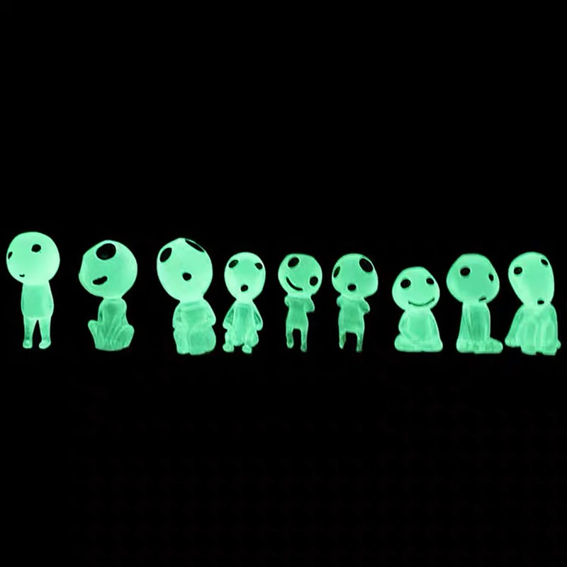 Glow In The Dark Figures Luminous Elves Mini Figures Fish Tank Decor Garden Micro Flower Potted Lan 4