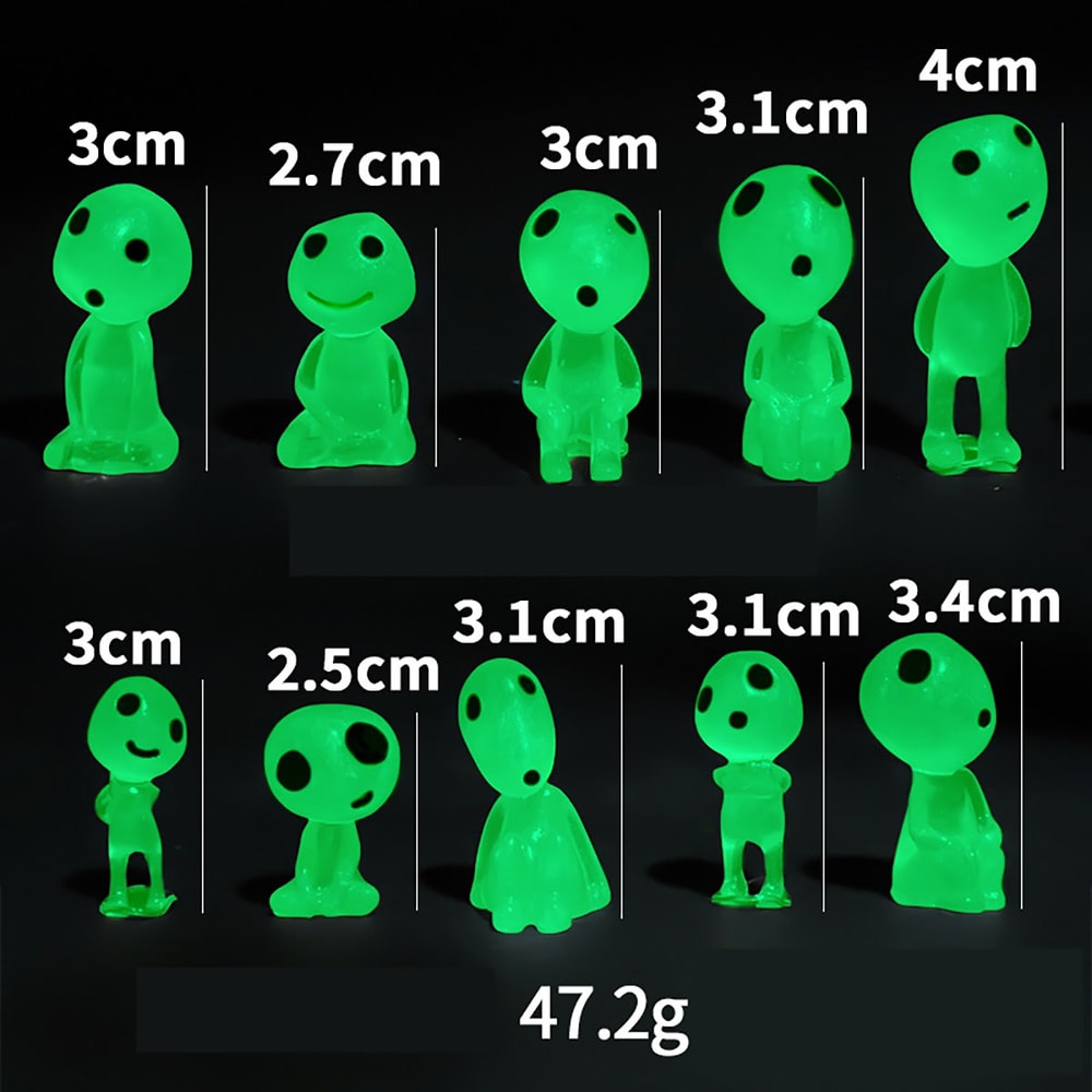Glow In The Dark Figures Luminous Elves Mini Figures Fish Tank Decor Garden Micro Flower Potted Lan 6