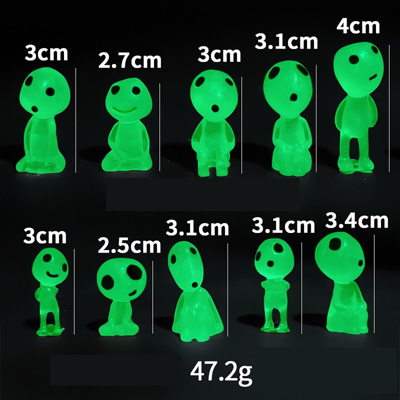 Glow In The Dark Figures Luminous Elves Mini Figures Fish Tank Decor Garden Micro Flower Potted Lan 6