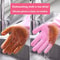 Magic Silicone Rubber Dishwashing Gloves Household Sponge Scrubber Kitchen Cleaning Tools Dish Wash 1