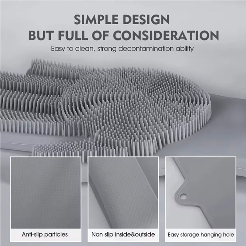 Magic Silicone Rubber Dishwashing Gloves Household Sponge Scrubber Kitchen Cleaning Tools Dish Wash 2