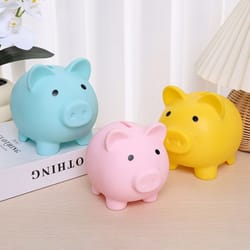 kids piggy bank, small money box for children, money saving storage box, cute home decor piggy bank for kids