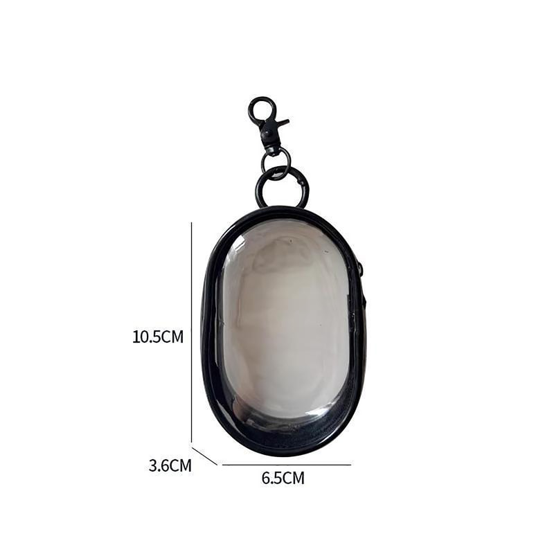 Multifunctional Clear Storage Box For Data Cable Outdoor Travel Headset Round Storage Bag For Cable 5