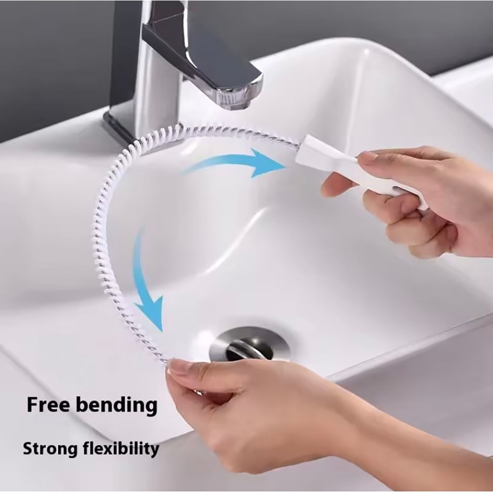 Drain Hair Cleaner Pipe Sink Unblocker Tool Refrigerator Foreign Matter Cleaning Brush For Pipe Unc 3