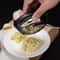 Manual Garlic Press Stainless Steel Mincer for Chopping Garlic, Vegetables and Fruits, Kitchen Gadget Tools with Curve