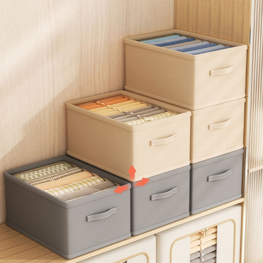 Trousers Clothes Organizer Storage Box Underwear Bra Socks Wardrobe Compartment Box For Jeans 1