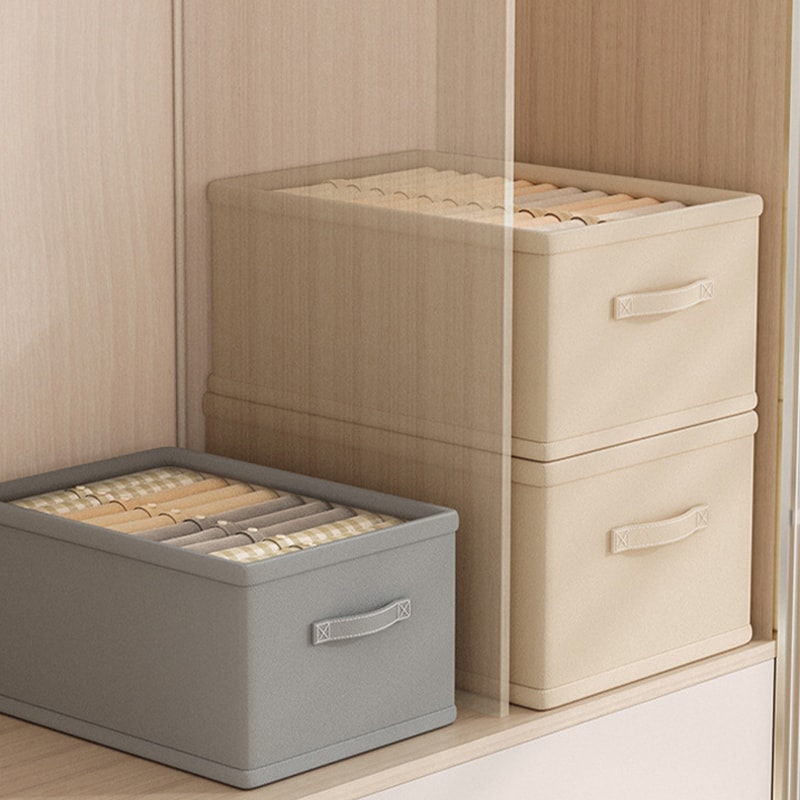 Trousers Clothes Organizer Storage Box Underwear Bra Socks Wardrobe Compartment Box For Jeans 2