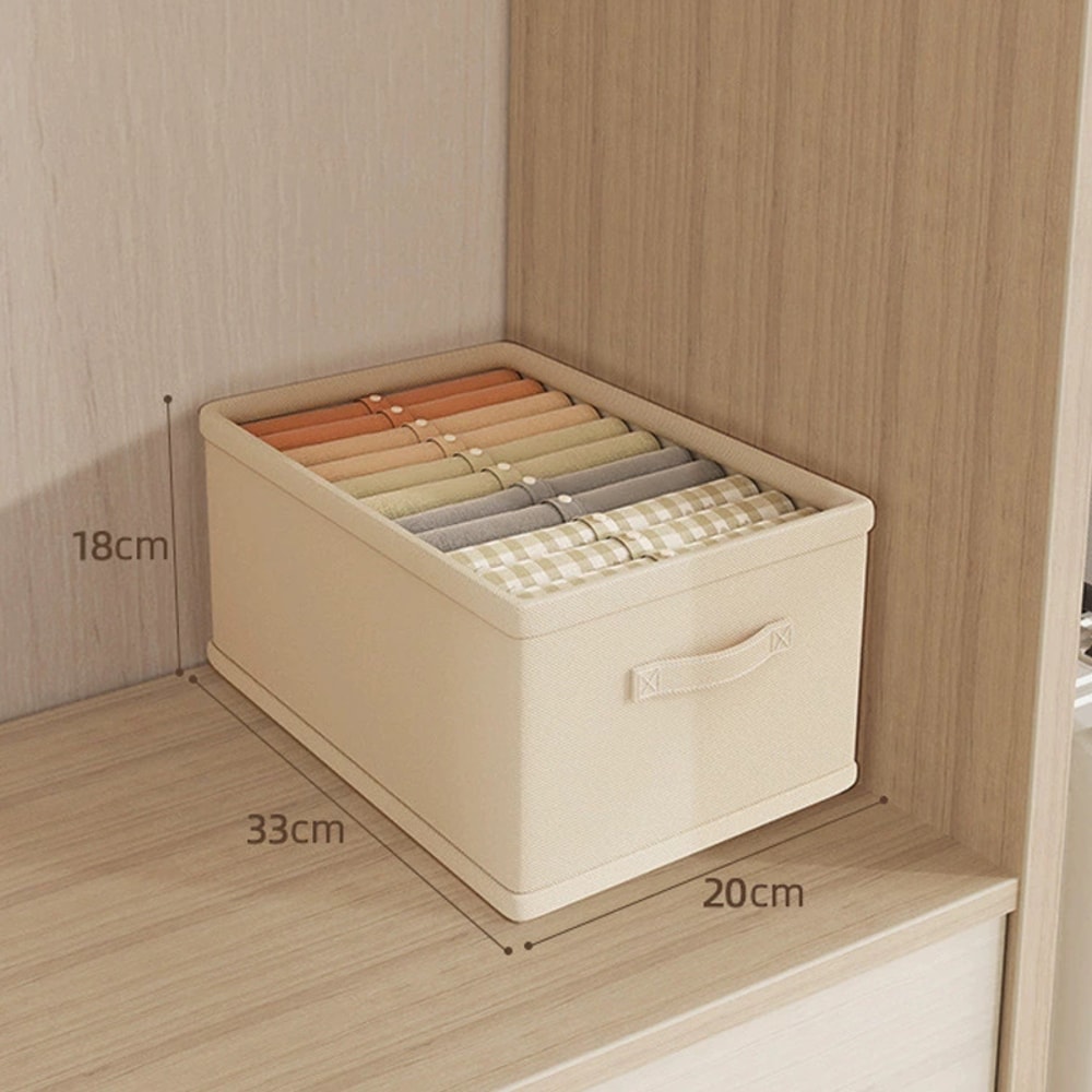 Trousers Clothes Organizer Storage Box Underwear Bra Socks Wardrobe Compartment Box For Jeans 6