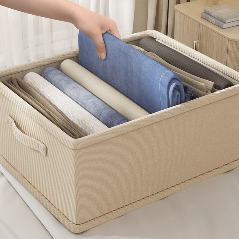 Trousers Clothes Organizer Storage Box Underwear Bra Socks Wardrobe Compartment Box For Jeans 5