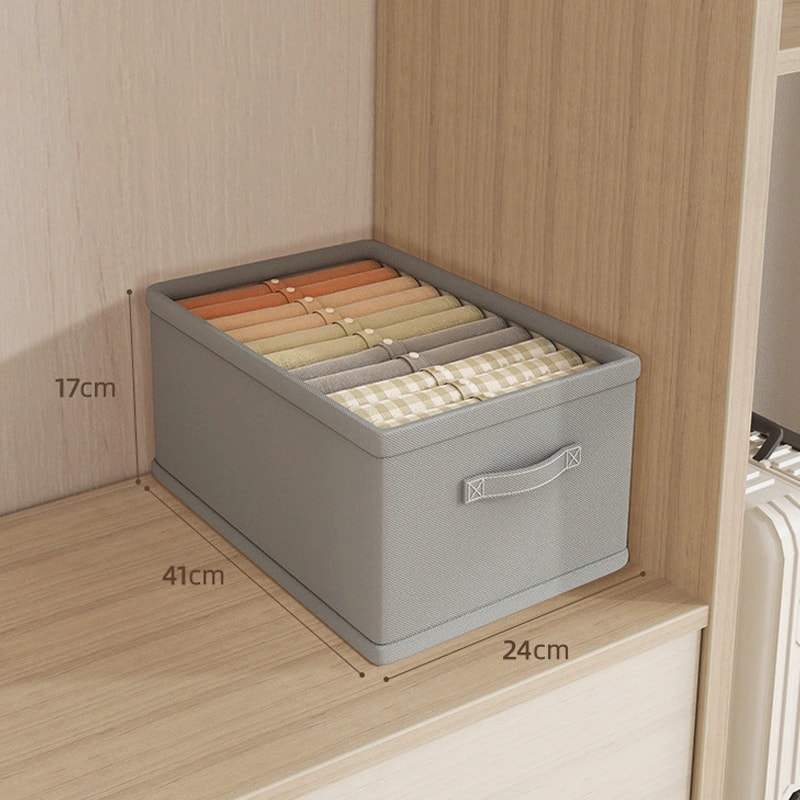 Trousers Clothes Organizer Storage Box Underwear Bra Socks Wardrobe Compartment Box For Jeans 9