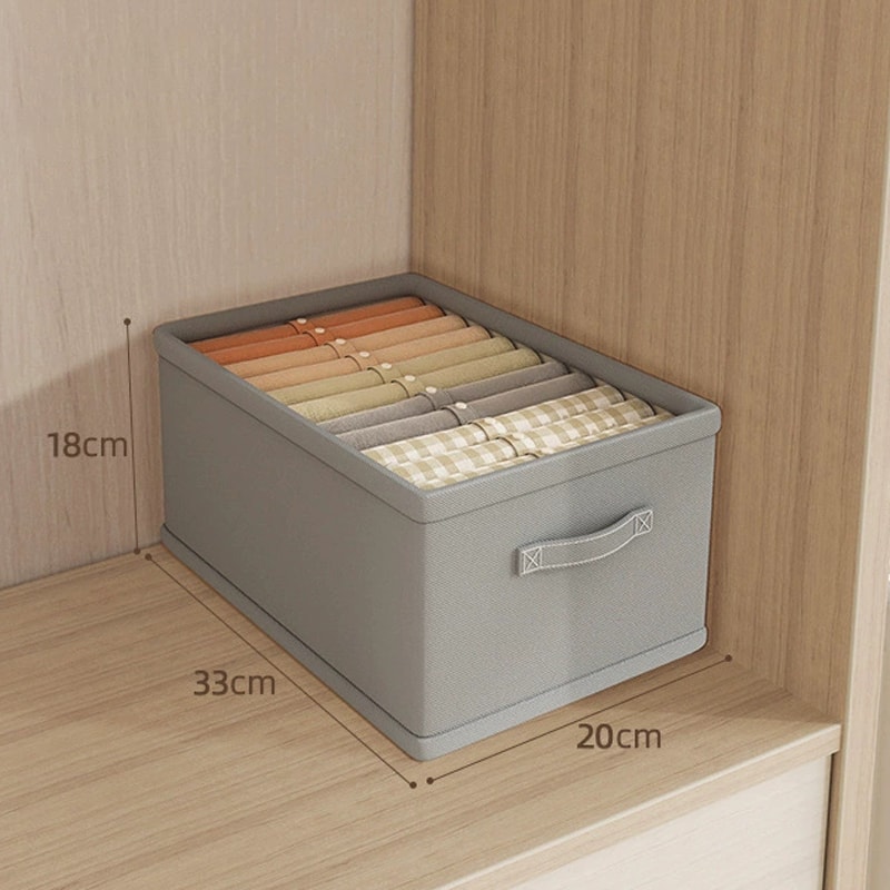 Trousers Clothes Organizer Storage Box Underwear Bra Socks Wardrobe Compartment Box For Jeans 7
