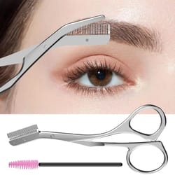 high quality makeup scissors for eyebrow trimming with eyebrow comb hair remover tool