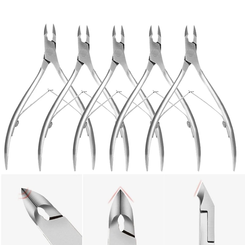 Cuticle Cutter Nail Nippers Professional Scissors Pedicure Tong Dead Skin Remover Nail Care Tool 0