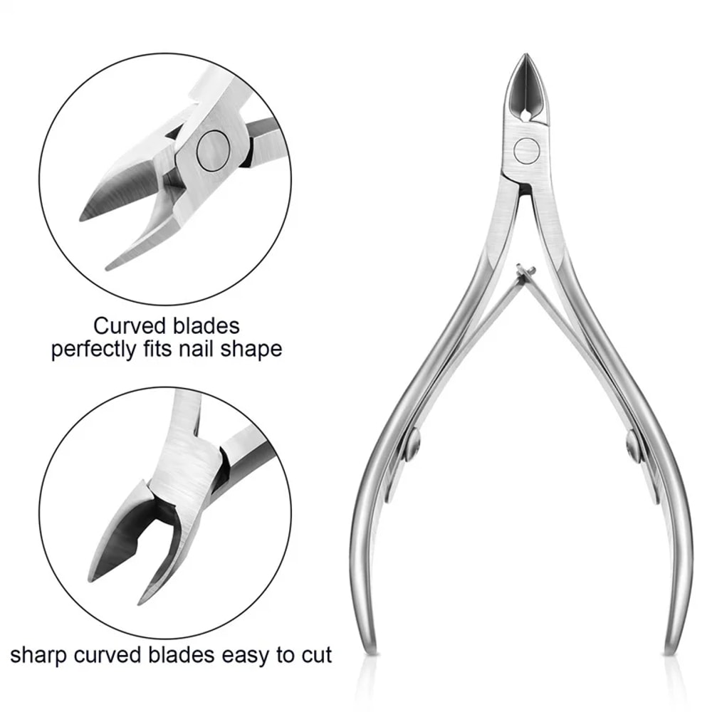 Cuticle Cutter Nail Nippers Professional Scissors Pedicure Tong Dead Skin Remover Nail Care Tool 1